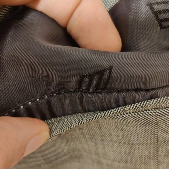 Joseph Abboud grey 36S 30 wool spandex stretch suit slim skinny fit tailored - Picture 2 of 12